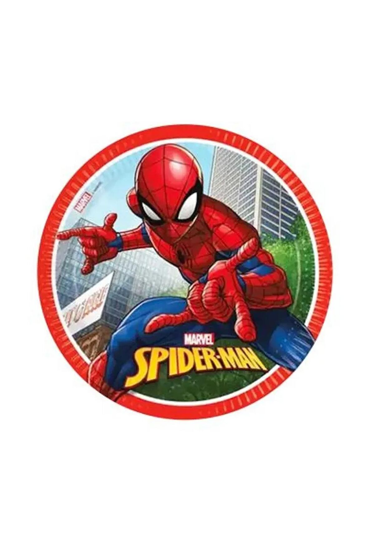 Spiderman Lisanslı Karton Tabak 8 Adet