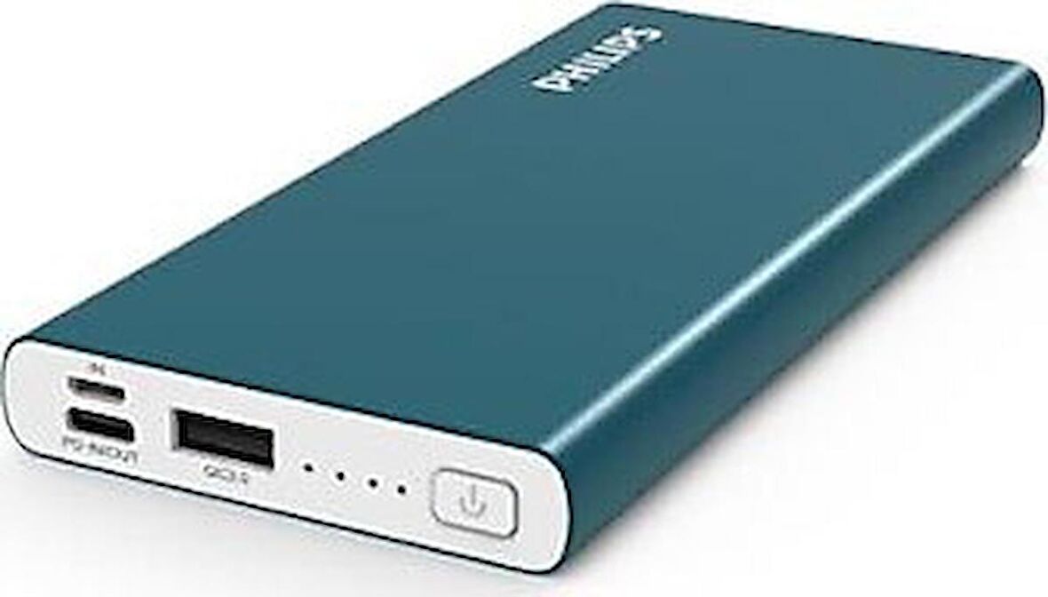 Philips DLP6733 10000 mAh Hızlı Şarj Powerbank Mavi 