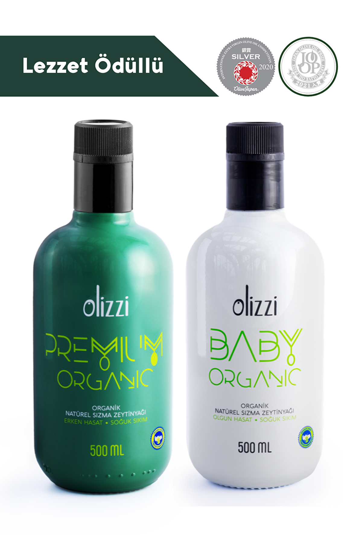 Olizzi Premium Organik ve Baby Organik Natürel Sızma Soğuk Sıkım Bebek Zeytinyağı 500 ML