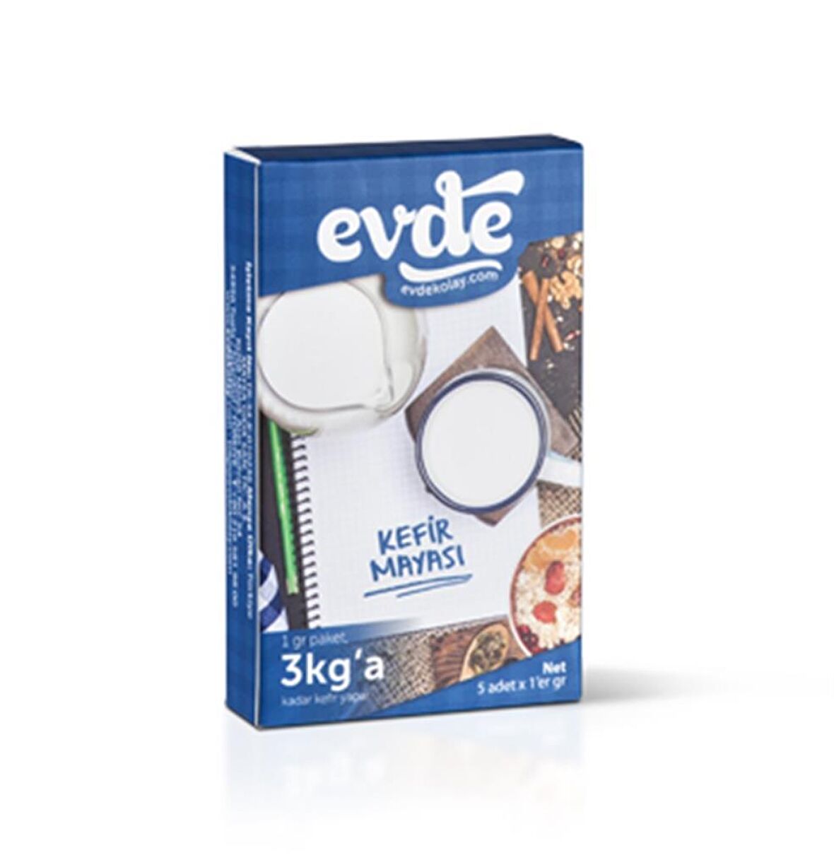 Evde Kefir Mayası Paket 5x 1 Gr