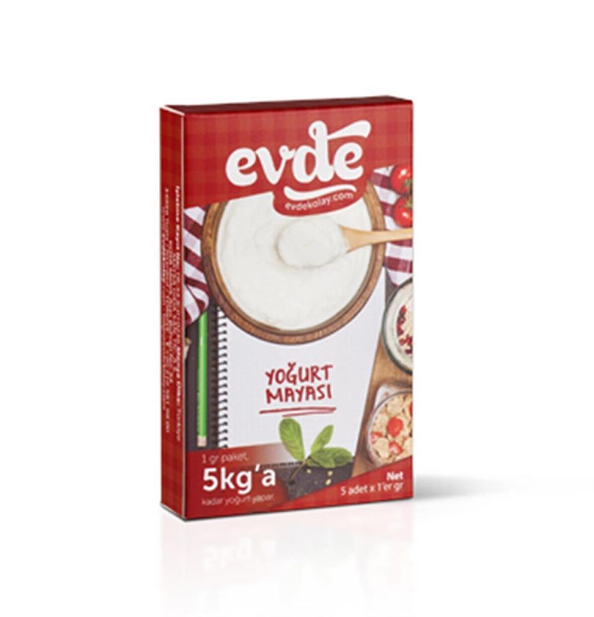 Evde Yoğurt Mayası Paket 5x 1 Gr