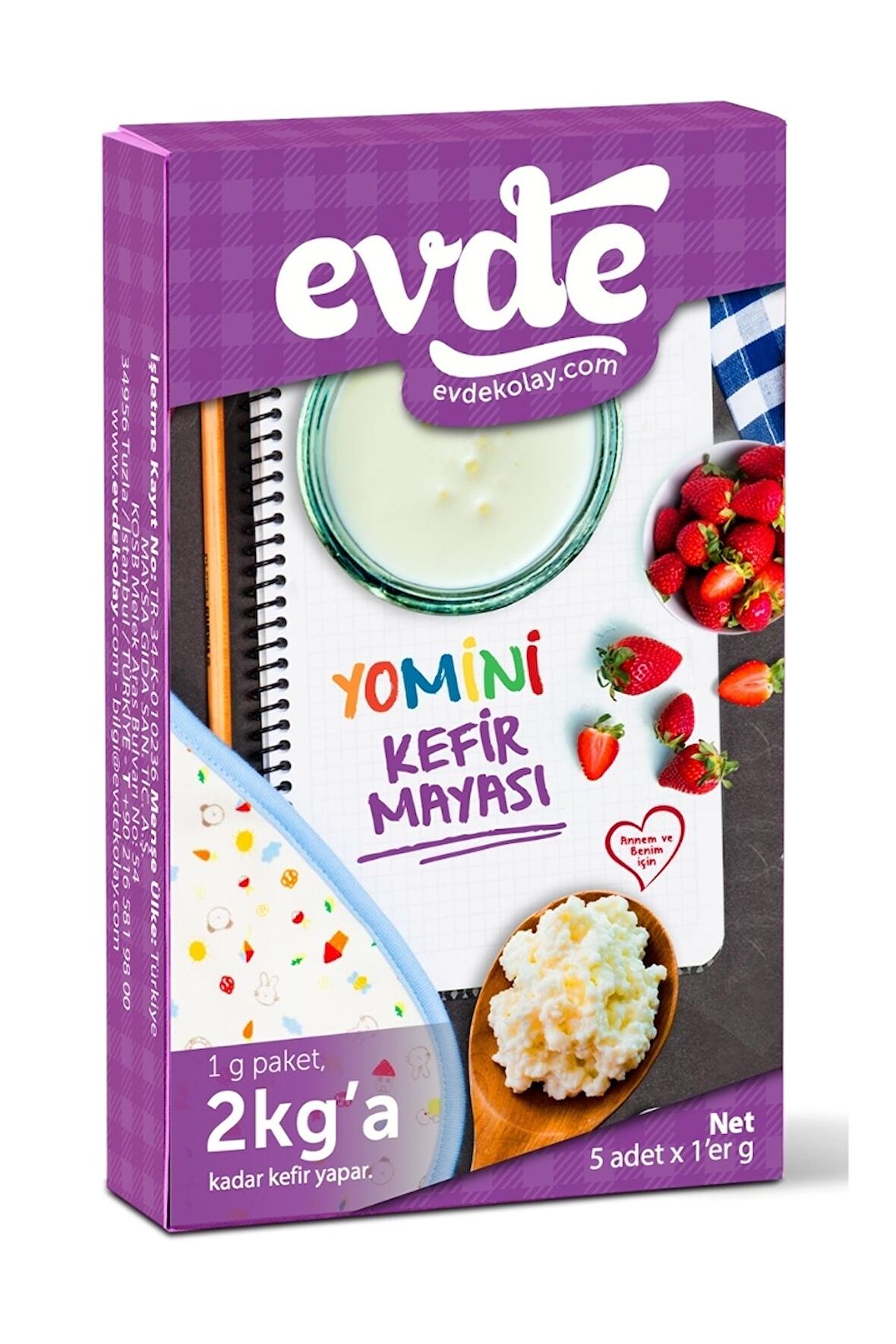 Yomini Probiyotik Kefir Mayası Paket 5x1 gr (HELAL BELGELİ)