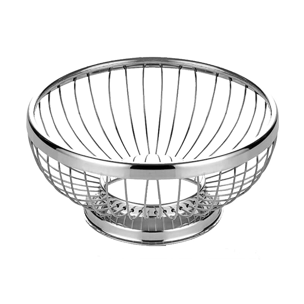 Altınbaşak 21*8.5 Paslanmaz Yuvarlak Ekmek Sepeti (A 021 02)