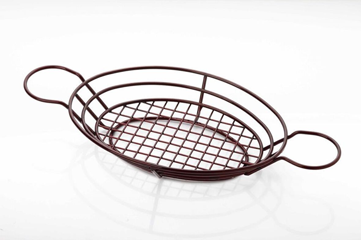 Altınbaşak Oval Sunum Sepeti Küçük 25x18x6cm