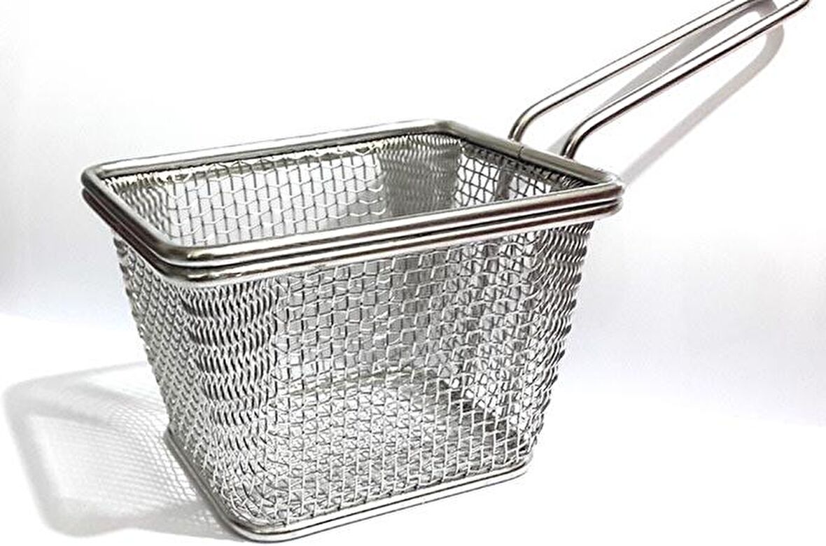 Altınbaşak Paslanmaz Mini 10x8x7cm Kare Telli Fritöz Sepeti