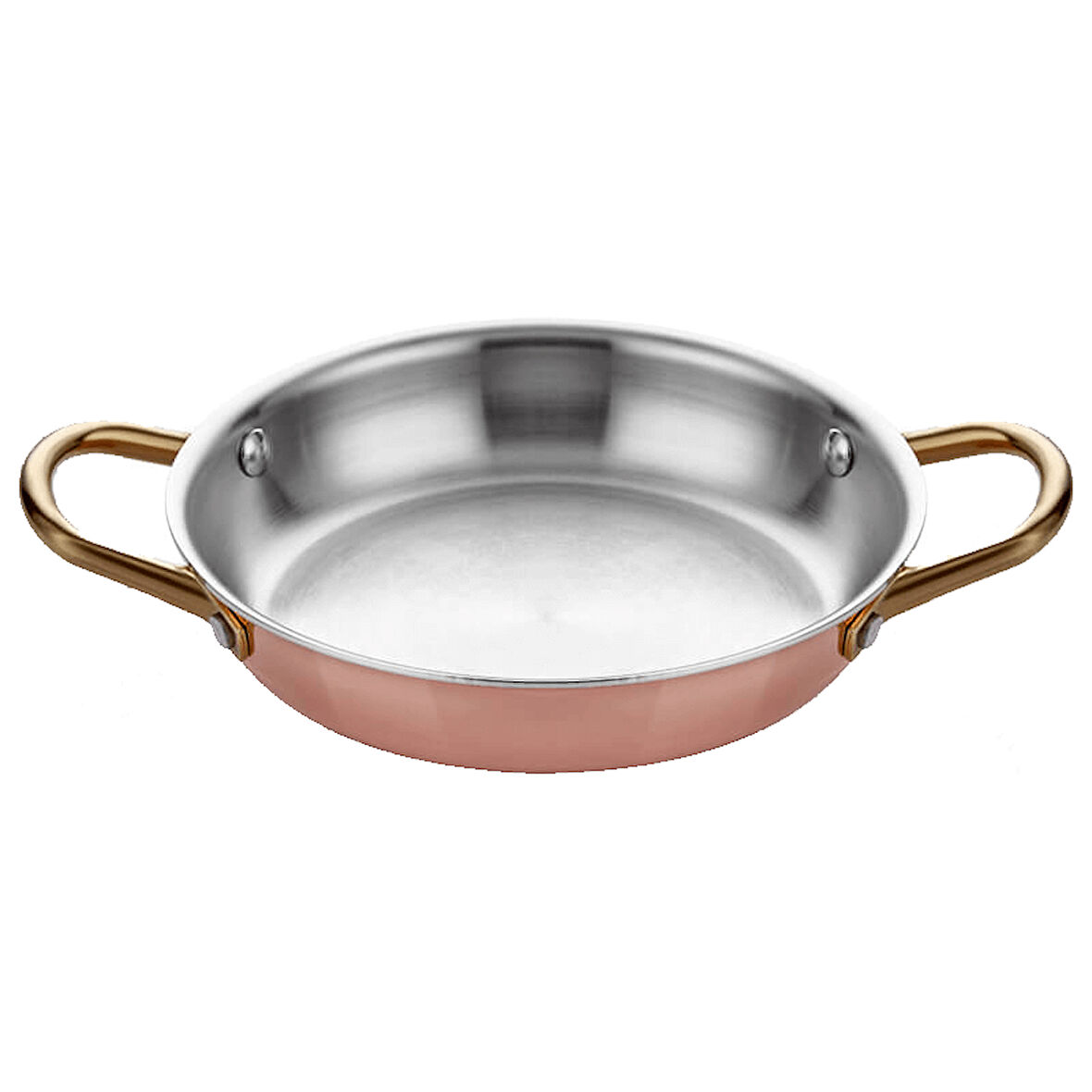 Altınbaşak 3 Cidarlı İç Çelik Dış Bakır Yumurta Sahanı No:18 (A 101YS 18)