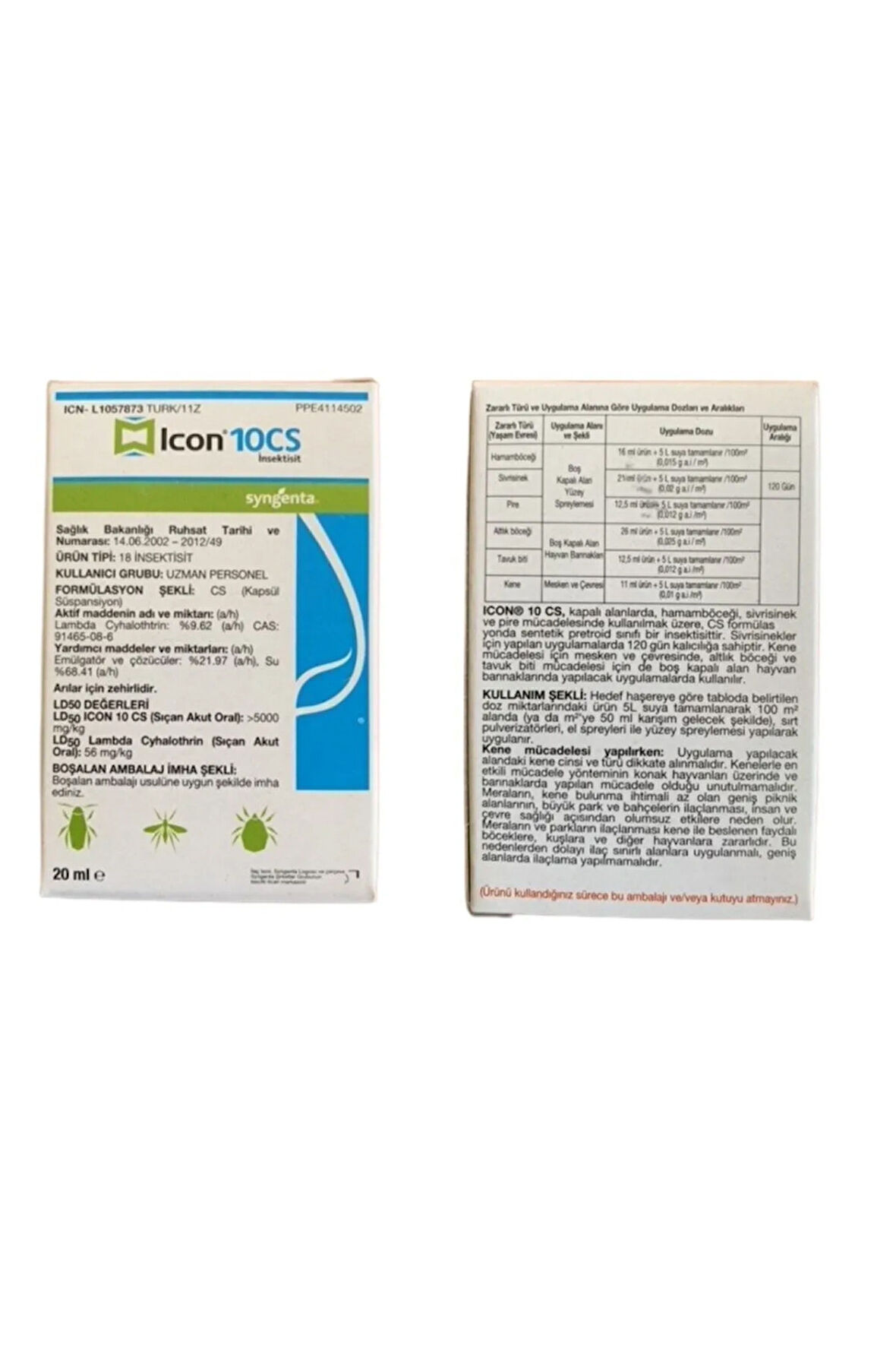 BASF Icon 10 Cs Kokusuz Haşere Öldürücü | 20 ml