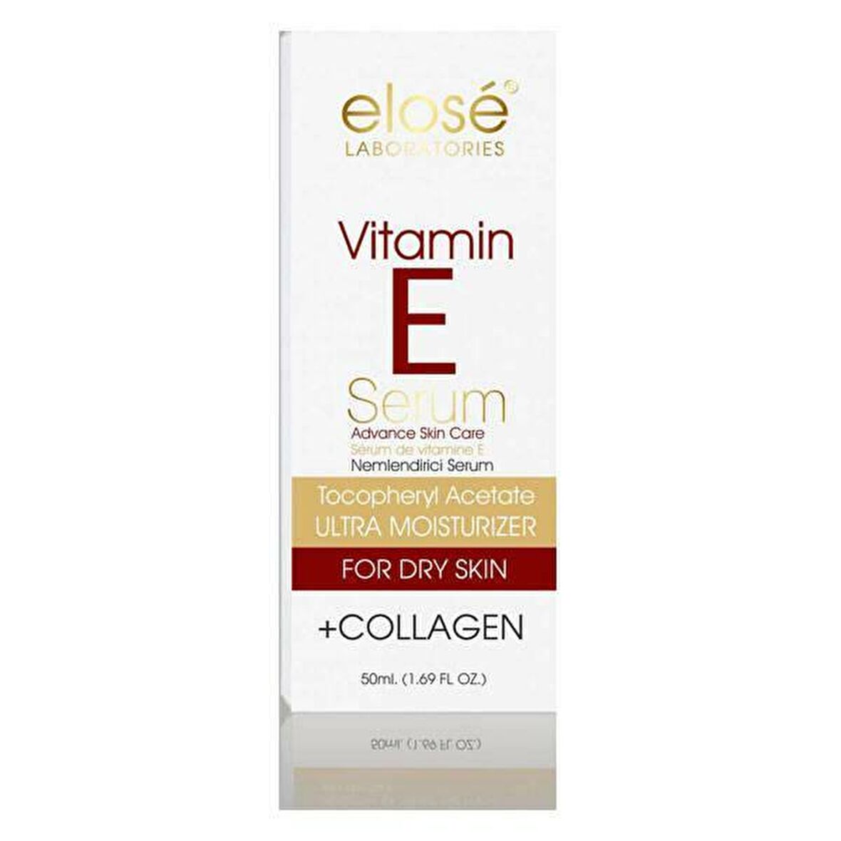 Elose Vitamin E Karma Ciltler İçin Su Bazlı Yağsız Nemlendirici Yüz Bakım Serumu 50 ml