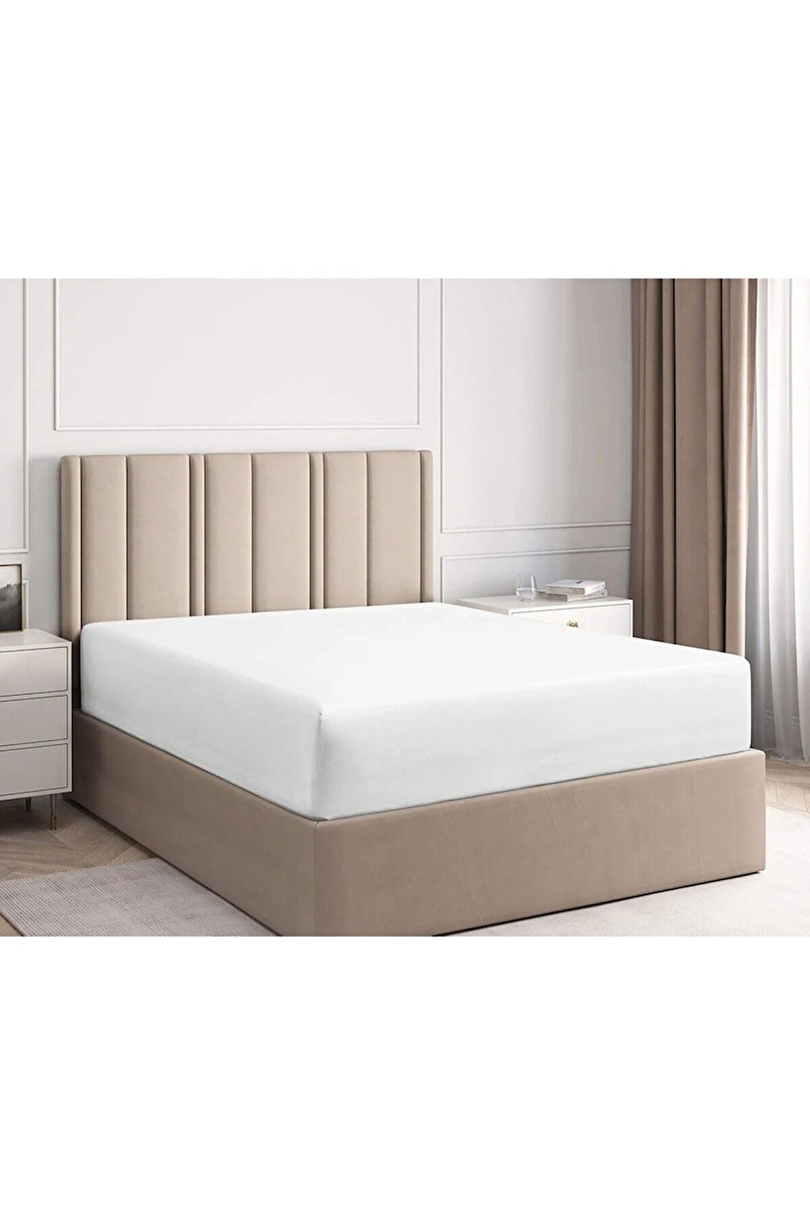 %100 Pamuk Lastikli Havlu Çarşaf Tek Kişilik 100x200 CM+25er cm köşe ve yan yükseklik)
