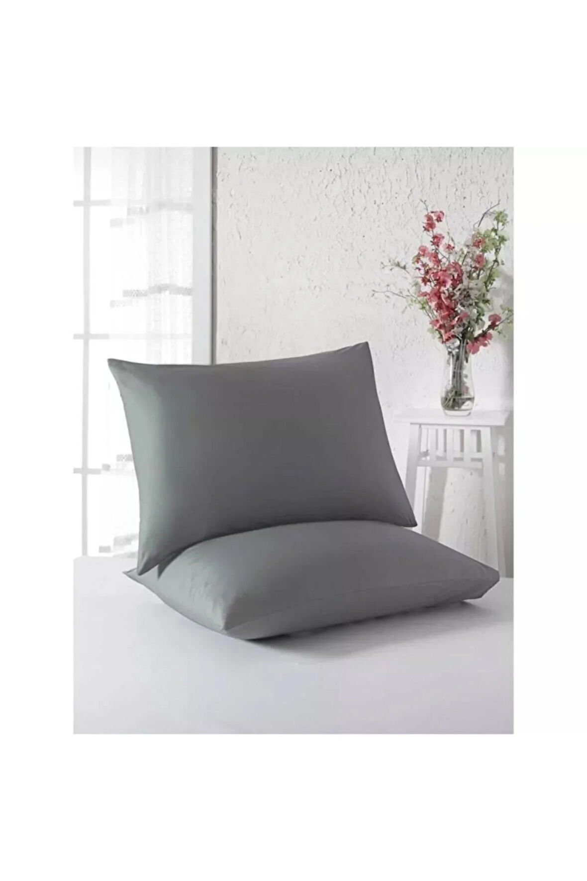 Düz Pamuklu 2'li Yastık Kılıfı 50x70 Cm