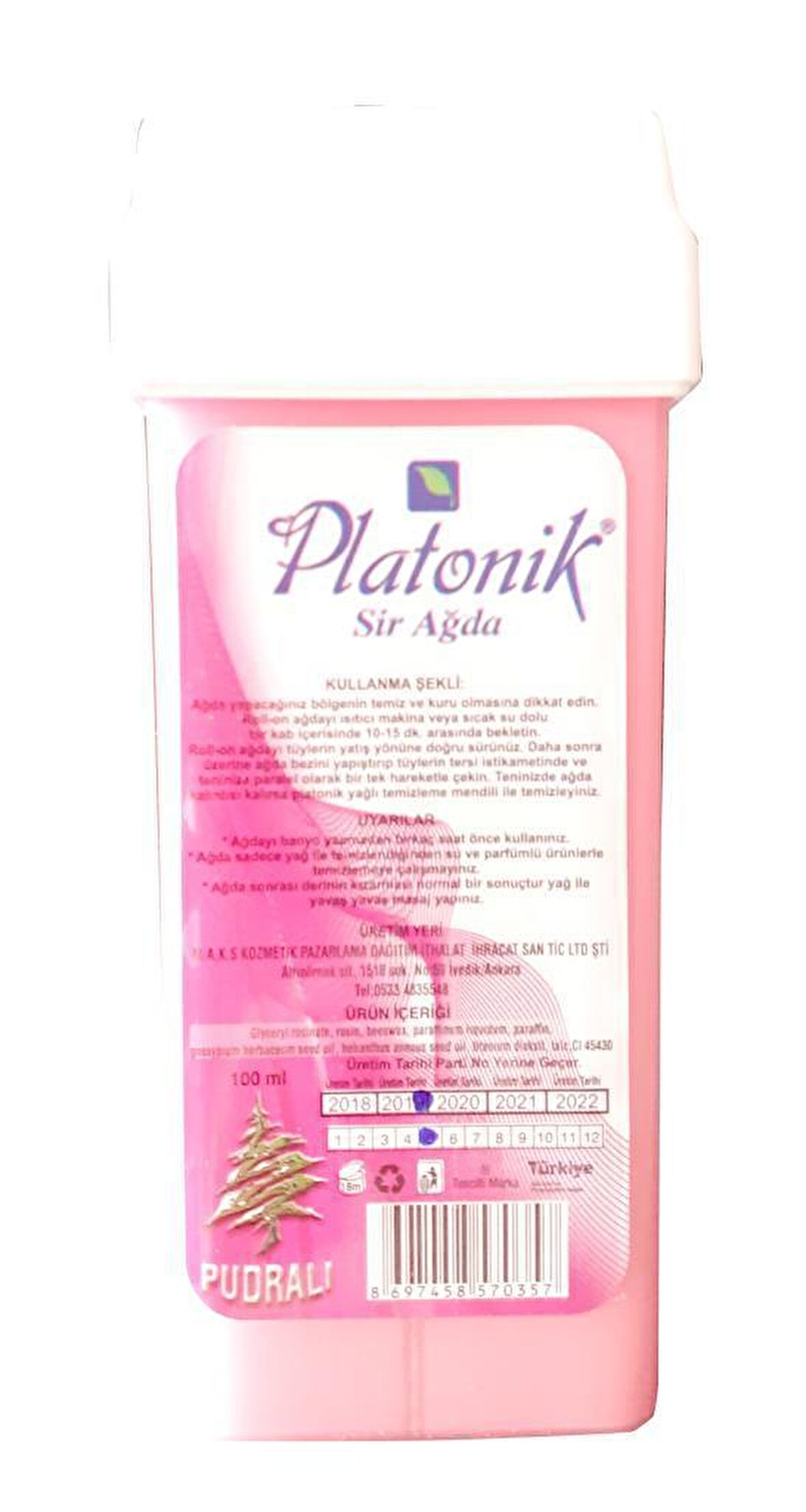 Platonik Kartuş Ağda Pembe Pudralı 100 Ml.