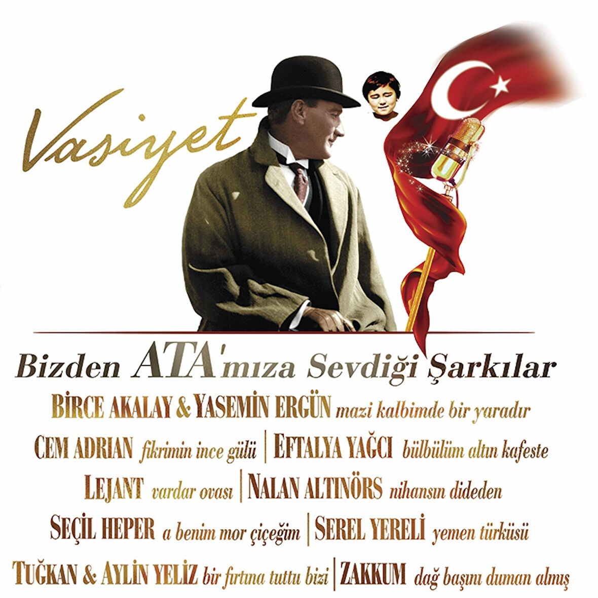 Çeşitli Sanatçılar Bizden Ata'mıza Sevdiği Şarkılar - Plak