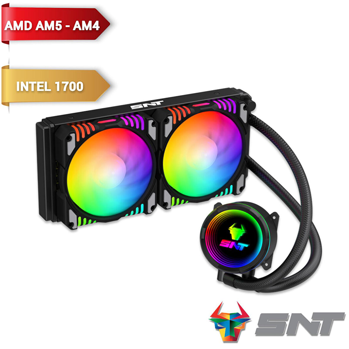 Snt Energy SS240-2F-B 240 Mm. Siyah Sıvı Soğutma
