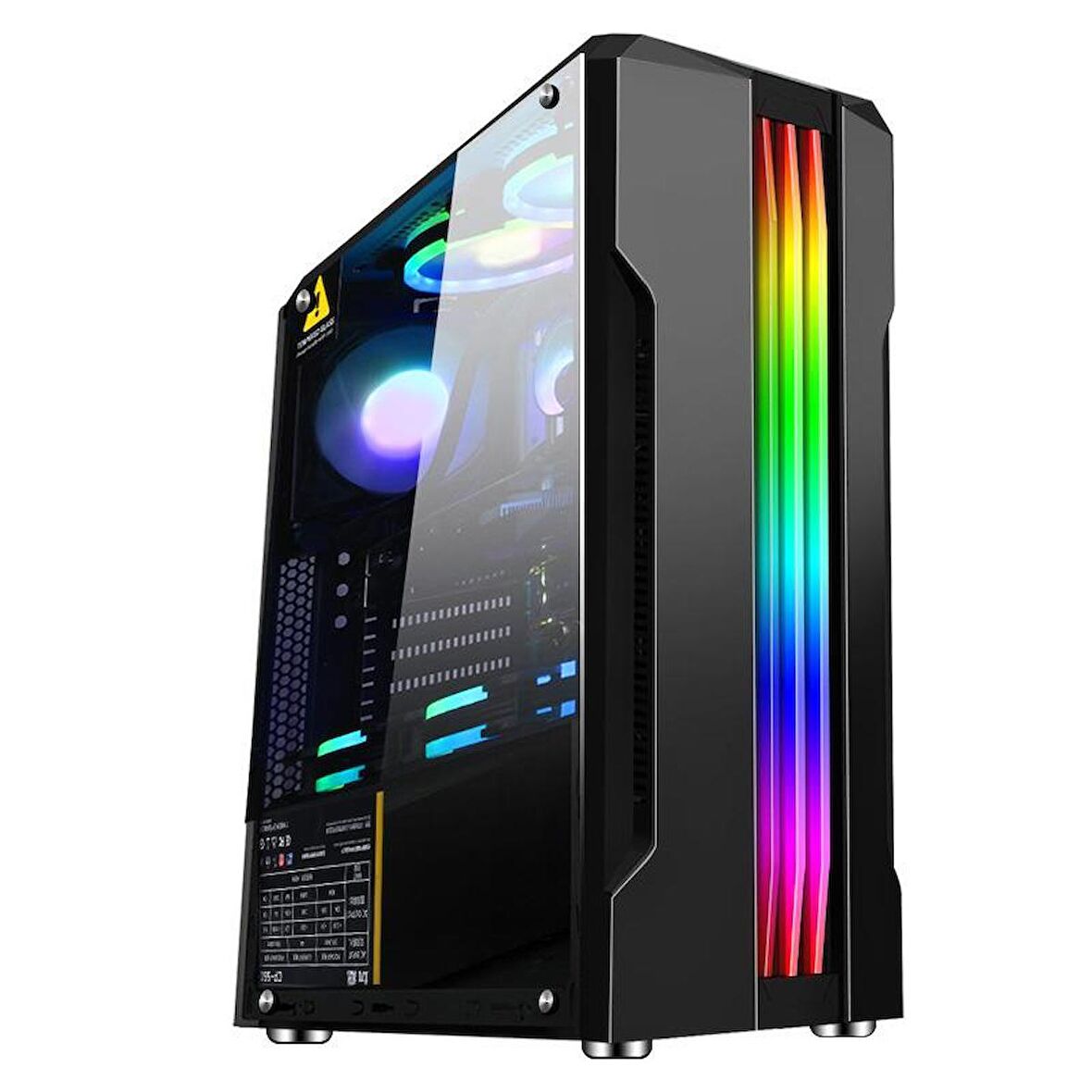 SNT Hunter LS C2  Mid Tower Atx Gaming 2 x Argb Fanlar Dahil Masaüstü Bilgisayar Kasası (POWER YOK)