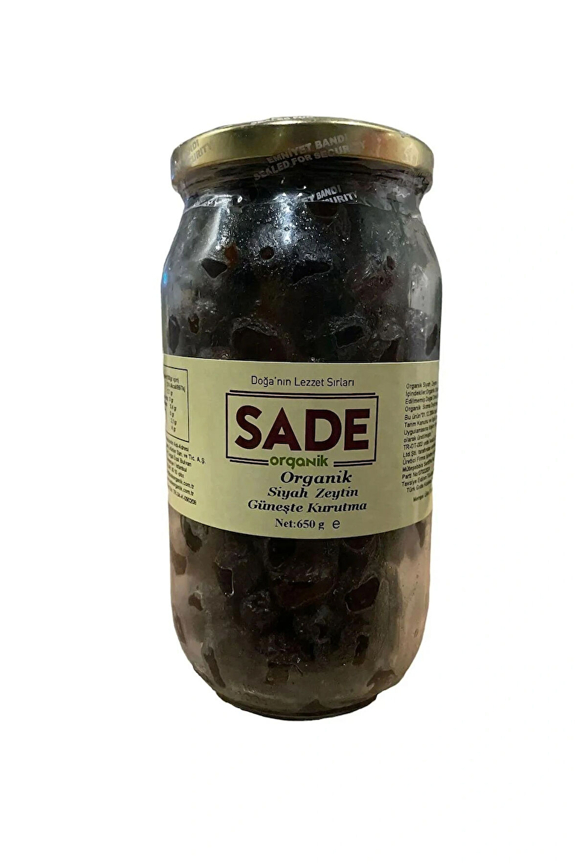 Siyah Zeytin Güneşte Kurutma 650 GR