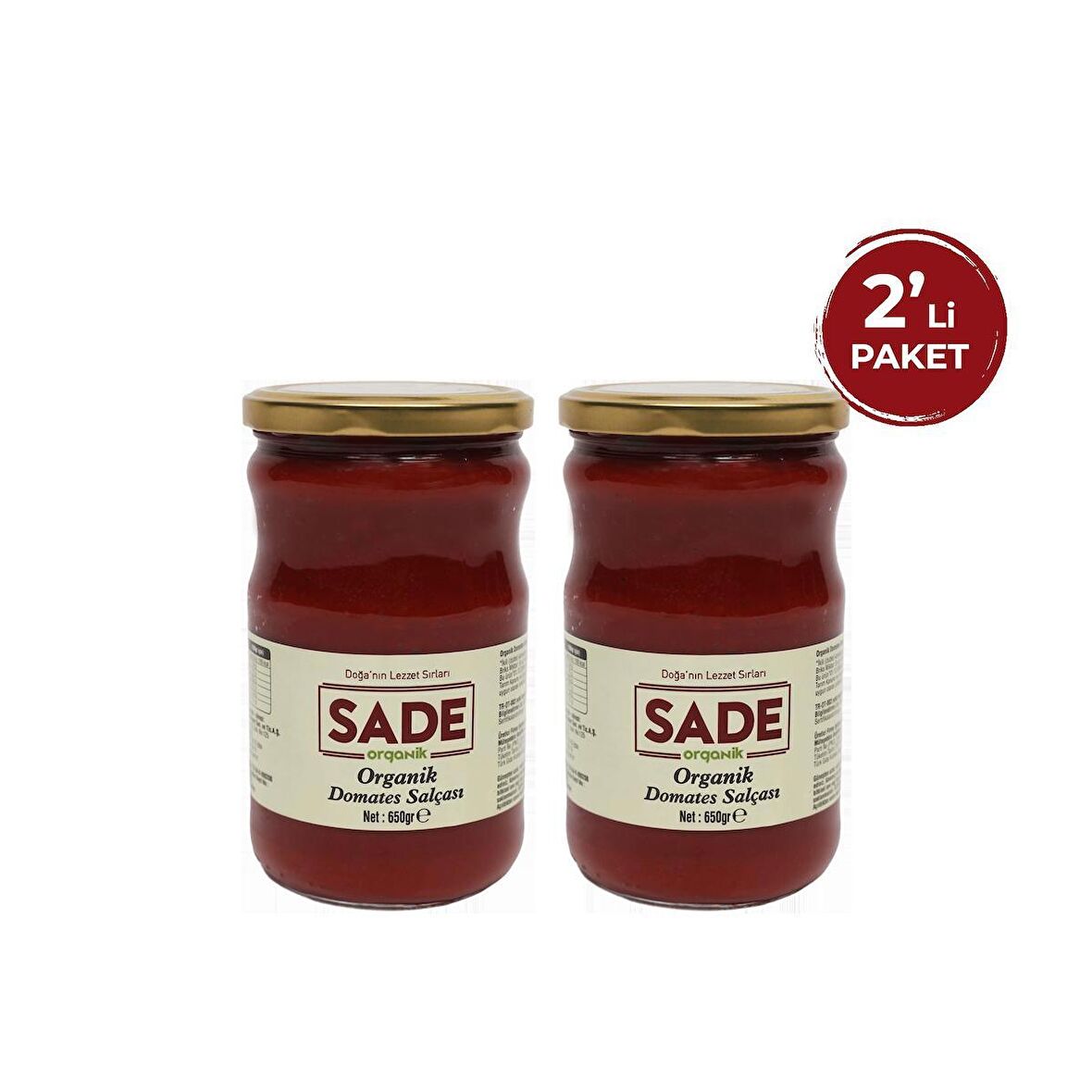 Domates Salçası 650 gr 2'li Paket (2X650GR)