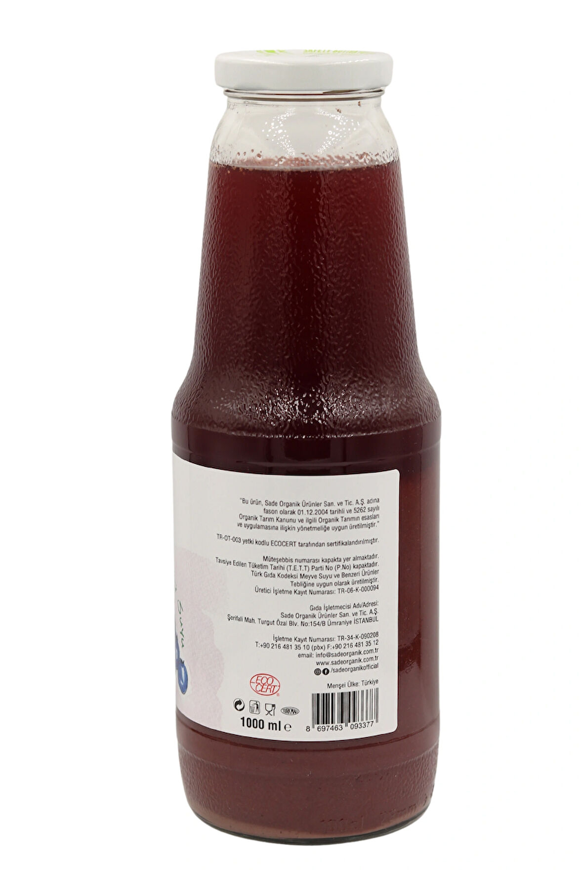 Yaban Mersini Suyu 1000ml 6'lı
