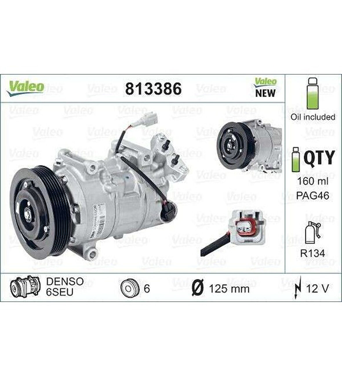 Renault Klima Kompresoru Renault Megane III Scenic III Grand Scenic III 1.5dci K1.6 16v - Valeo 813386