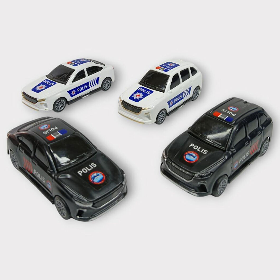 Çek Bırak TOGG Polis Arabası - 4lü Set