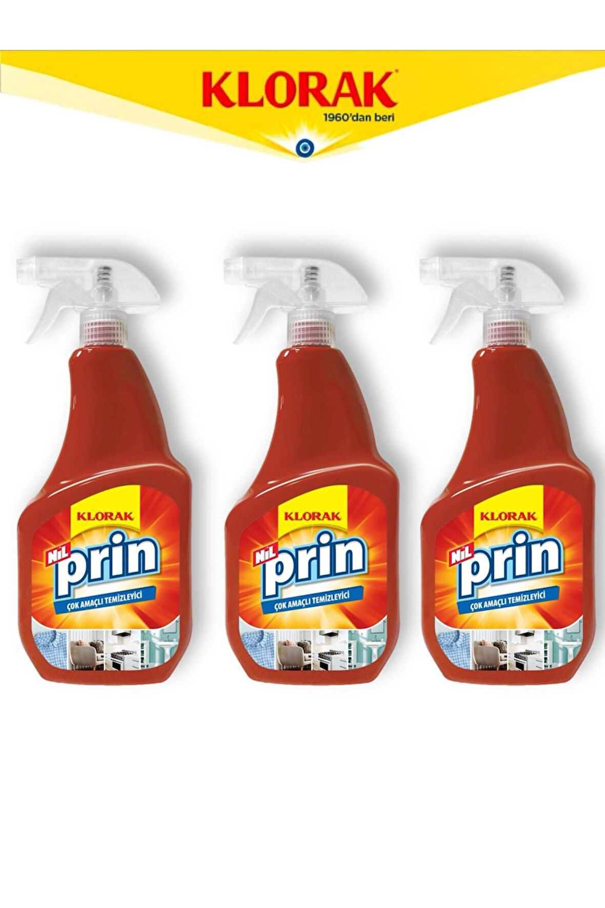 NİLPRİN ÇOK AMAÇLI TEMİZLEYİCİ 750 ML 3 ADET