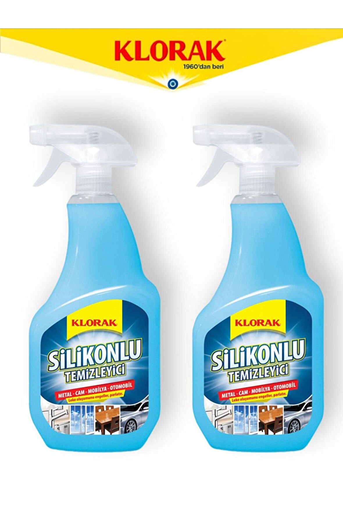 SİLİKONLU TEMİZLEYİCİ 800 ML 2 ADET
