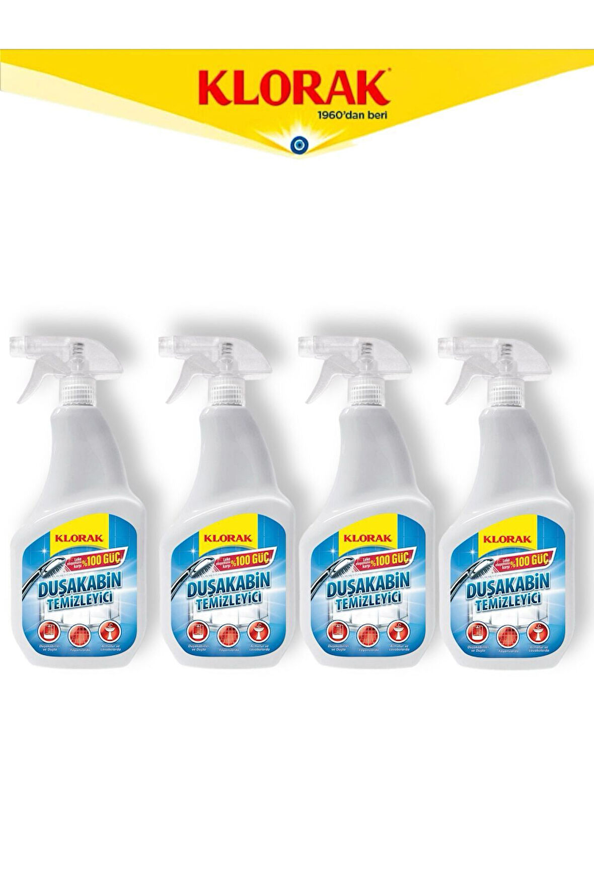 DUŞAKABİN TEMİZLEYİCİ 750 ML 4 ADET