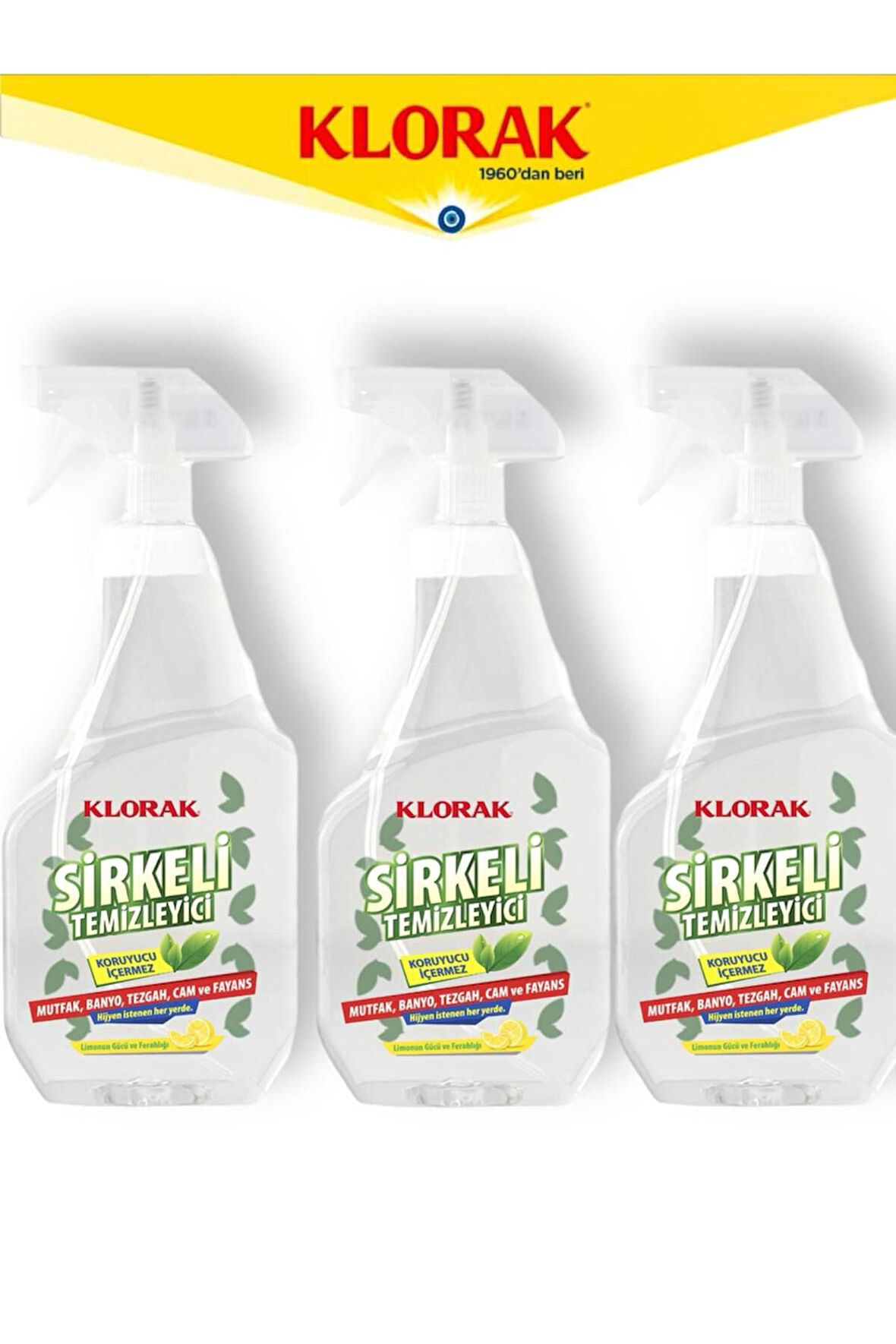 SİRKELİ TEMİZLEYİCİ 750 ML. 3 ADET