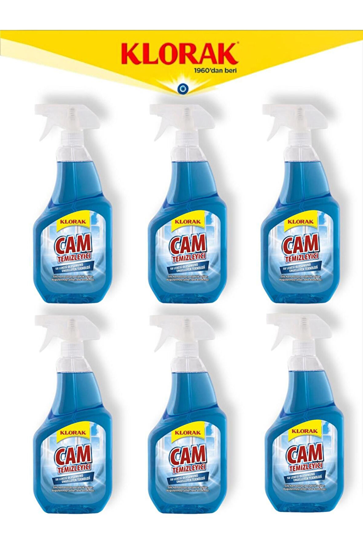 CAM TEMİZLEYİCİ 925 ML 6 ADET