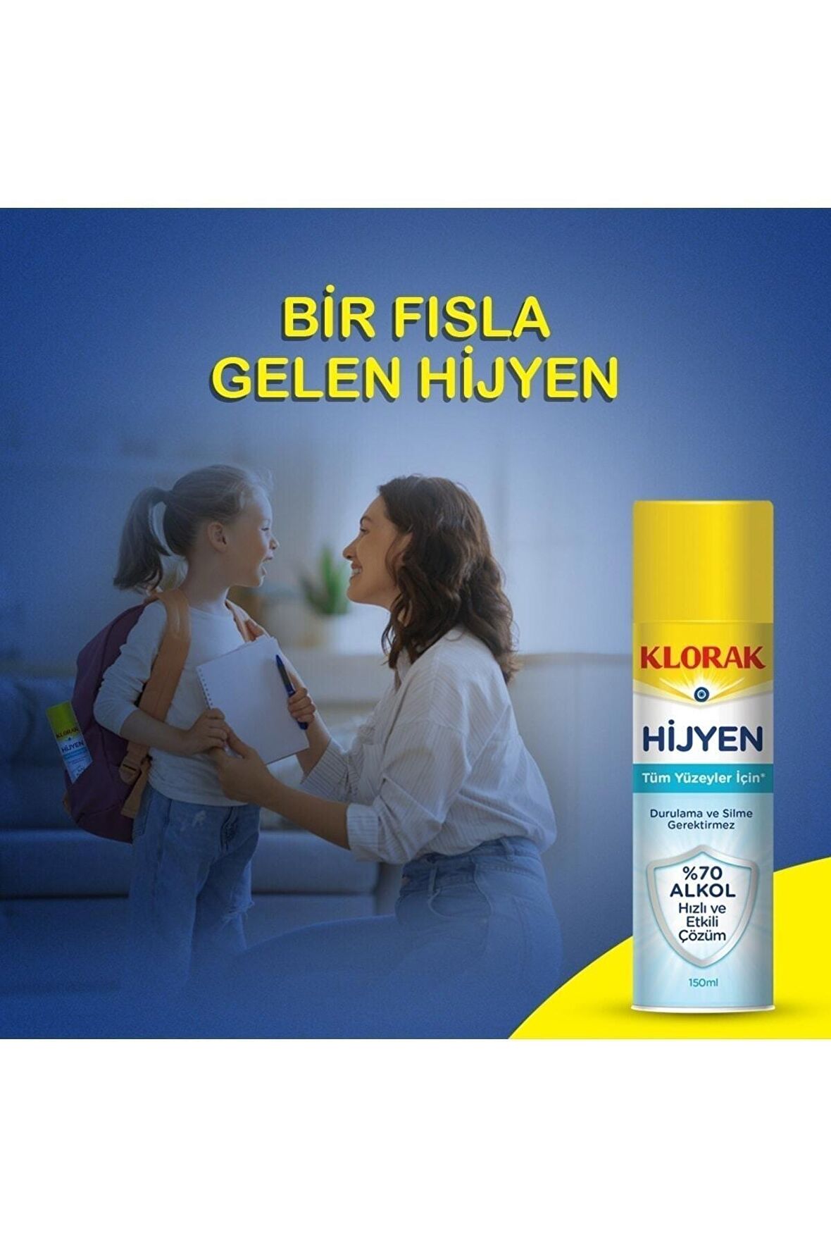 Tüm Yüzeyler Için Alkol Bazlı Hijyen 150ml