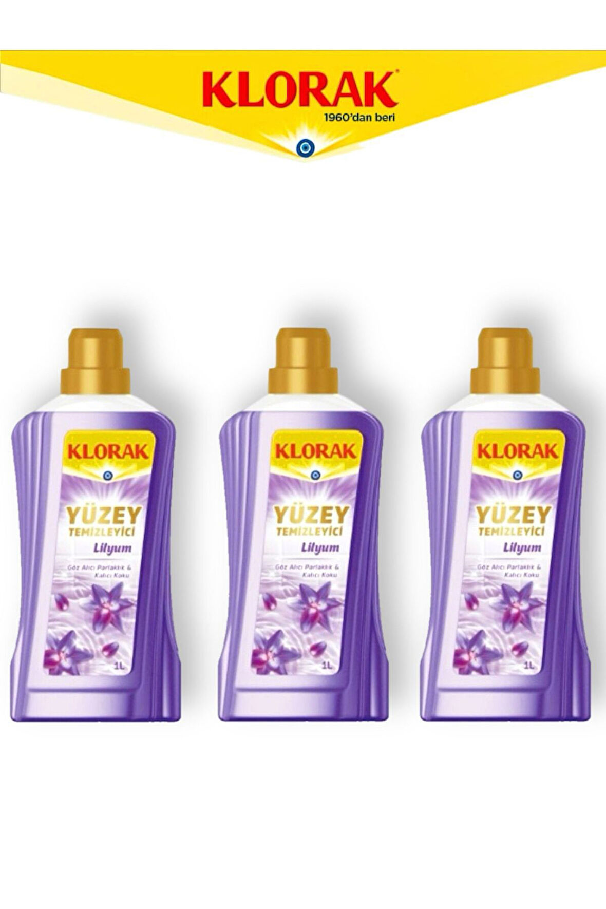 YÜZEY TEMİZLEYİCİ LİLYUM 1000 ML 3 Adet