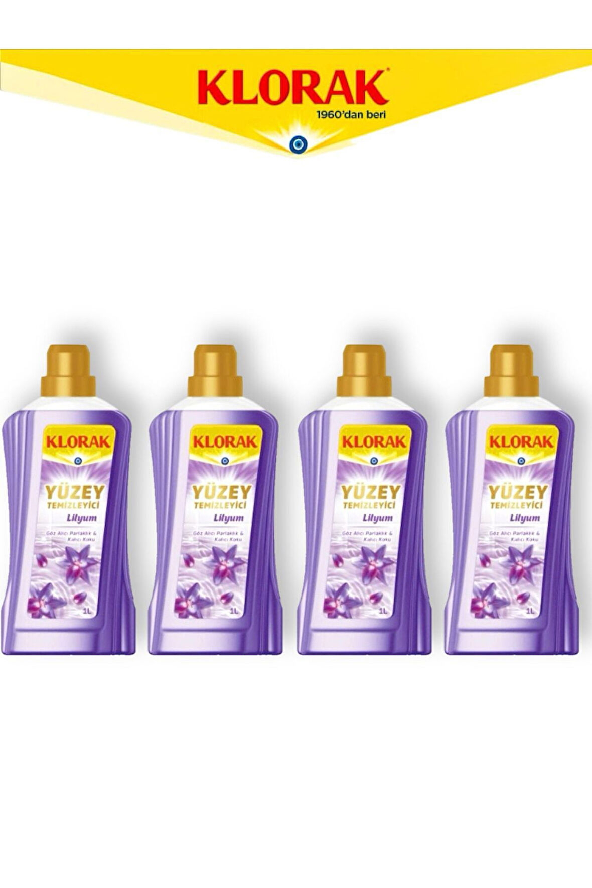 YÜZEY TEMİZLEYİCİ LİLYUM 1000 ML 4 Adet