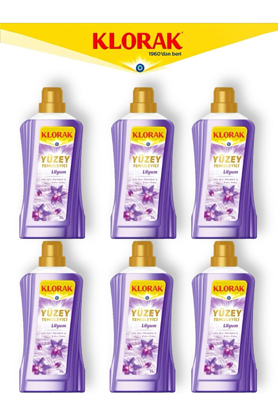 YÜZEY TEMİZLEYİCİ LİLYUM 1000 ML 6 Adet