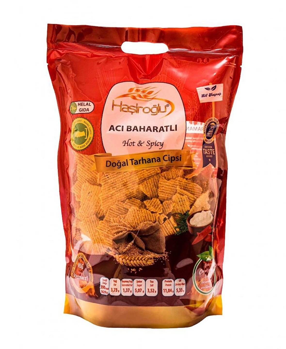 Haşiroğlu Acı Baharatlı Tarhana Cipsi 450 gr