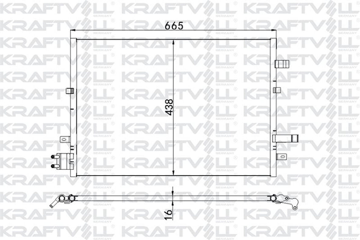Ford Klima Radyatoru   Mondeo III 2.0tdci / 2.2tdci 00>07 - Kraftvoll 08060118