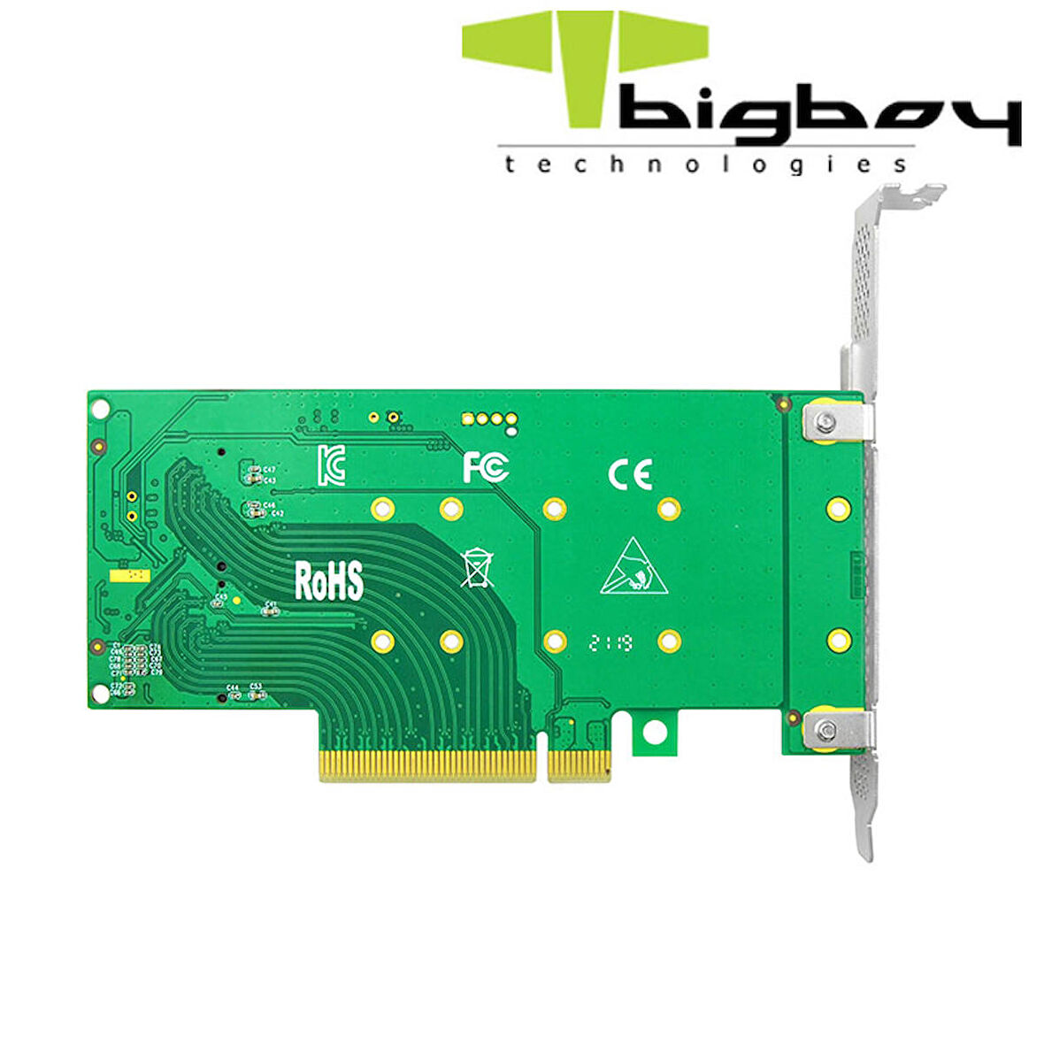 Bigboy BTC-M2G4X2SN PCIe 4.0 x4 PCIe 4.0 x8 2xM.2 1xNVMe 1xSATA Dönüştürücü Adaptör