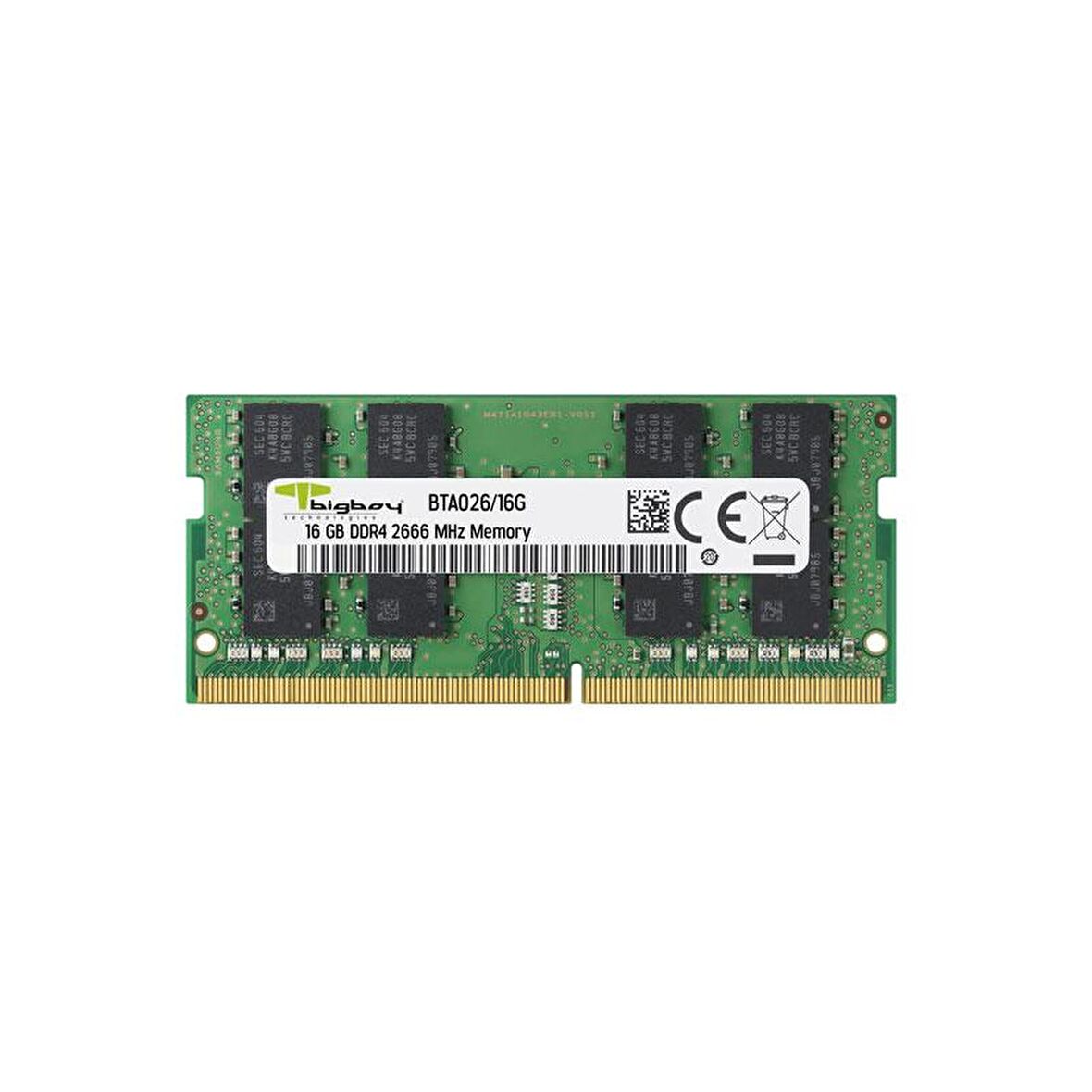 Bigboy Apple 16GB DDR4 2666MHz CL19 Notebook Belleği