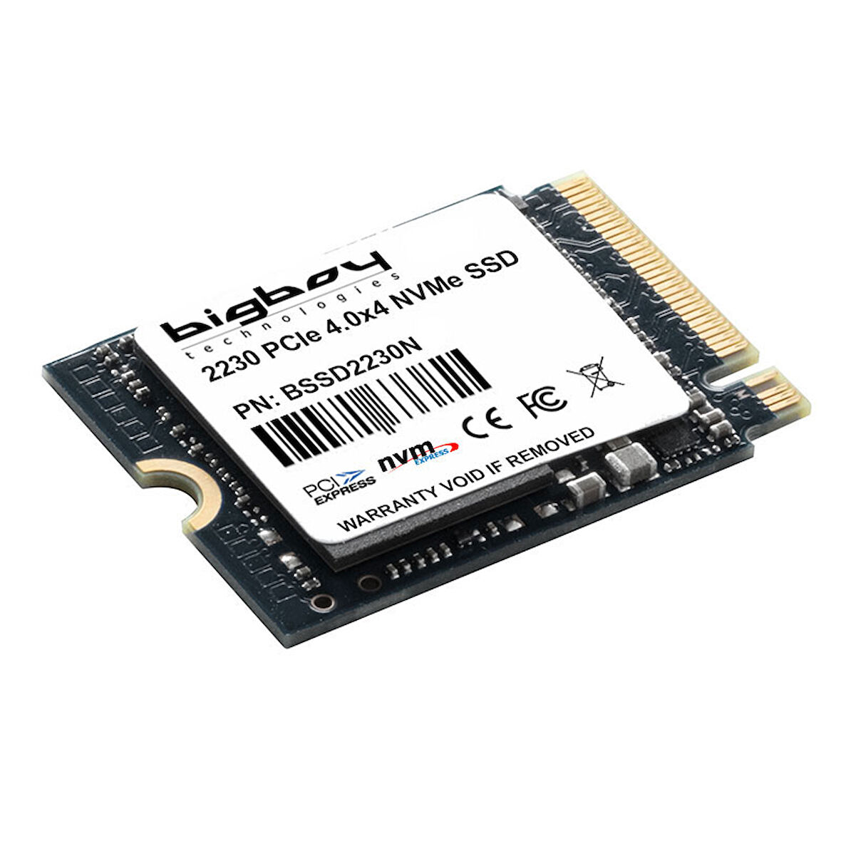 Bigboy BSSD2230N1T 1 TB 5100-4600 Mb/s 22x30 PCIe 4.0 x4 M.2 NVMe SSD Harddisk
