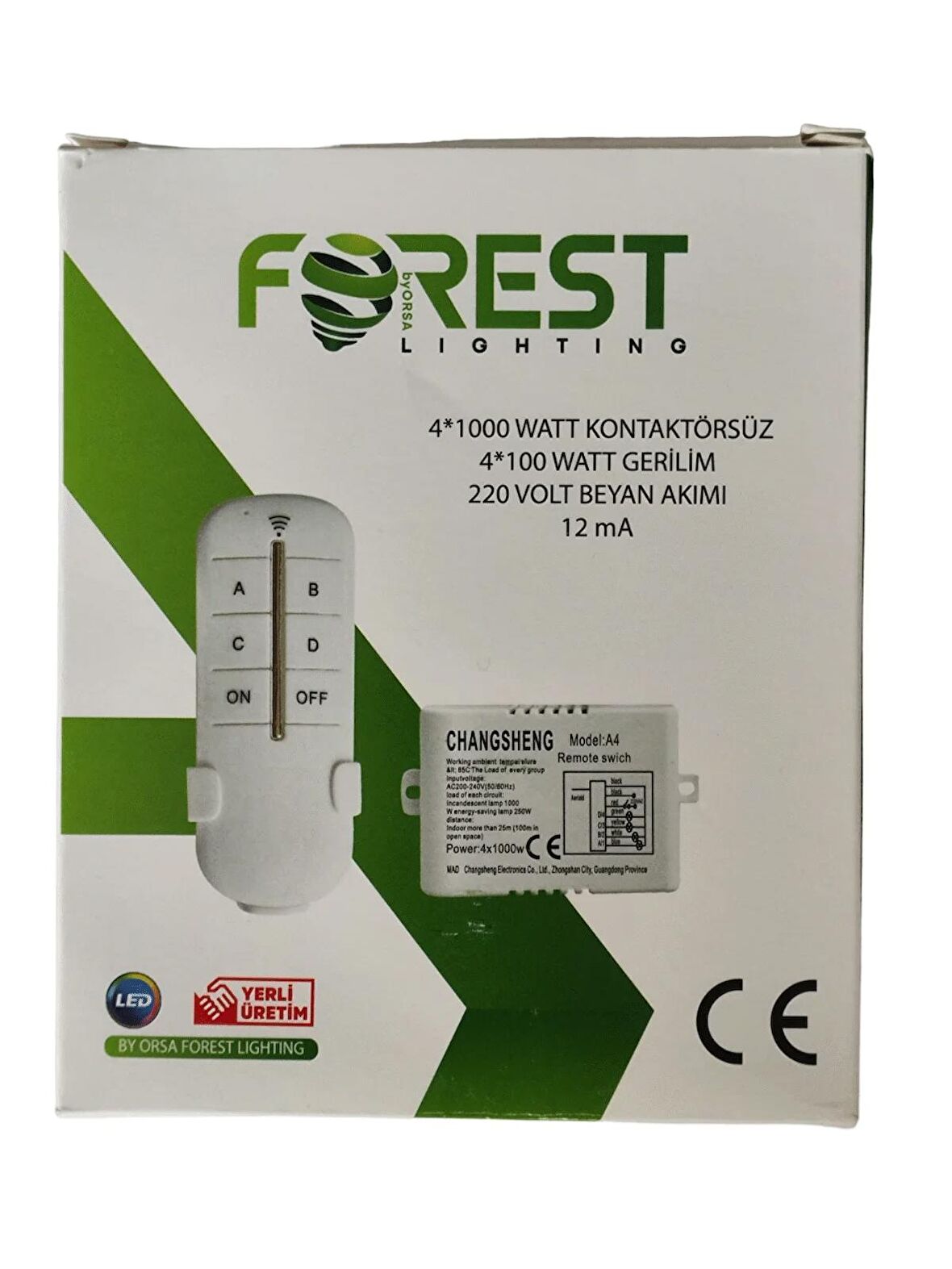 Forest 4'lü Avize Kumandası