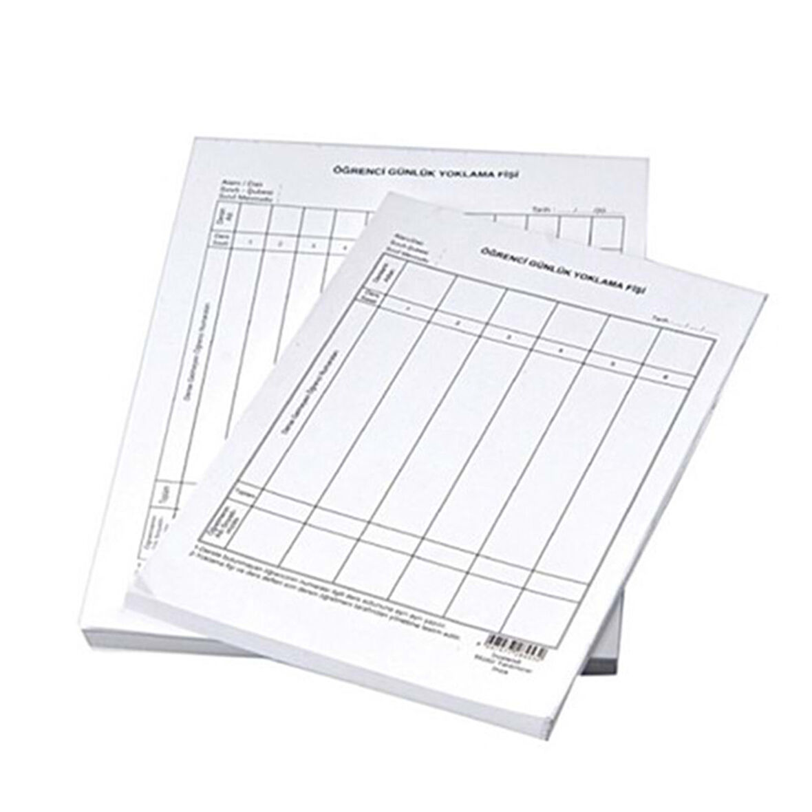 Gülpaş Öğrenci Günlük Yoklama Fişi 8 Derslik 100Lü - 5 adet