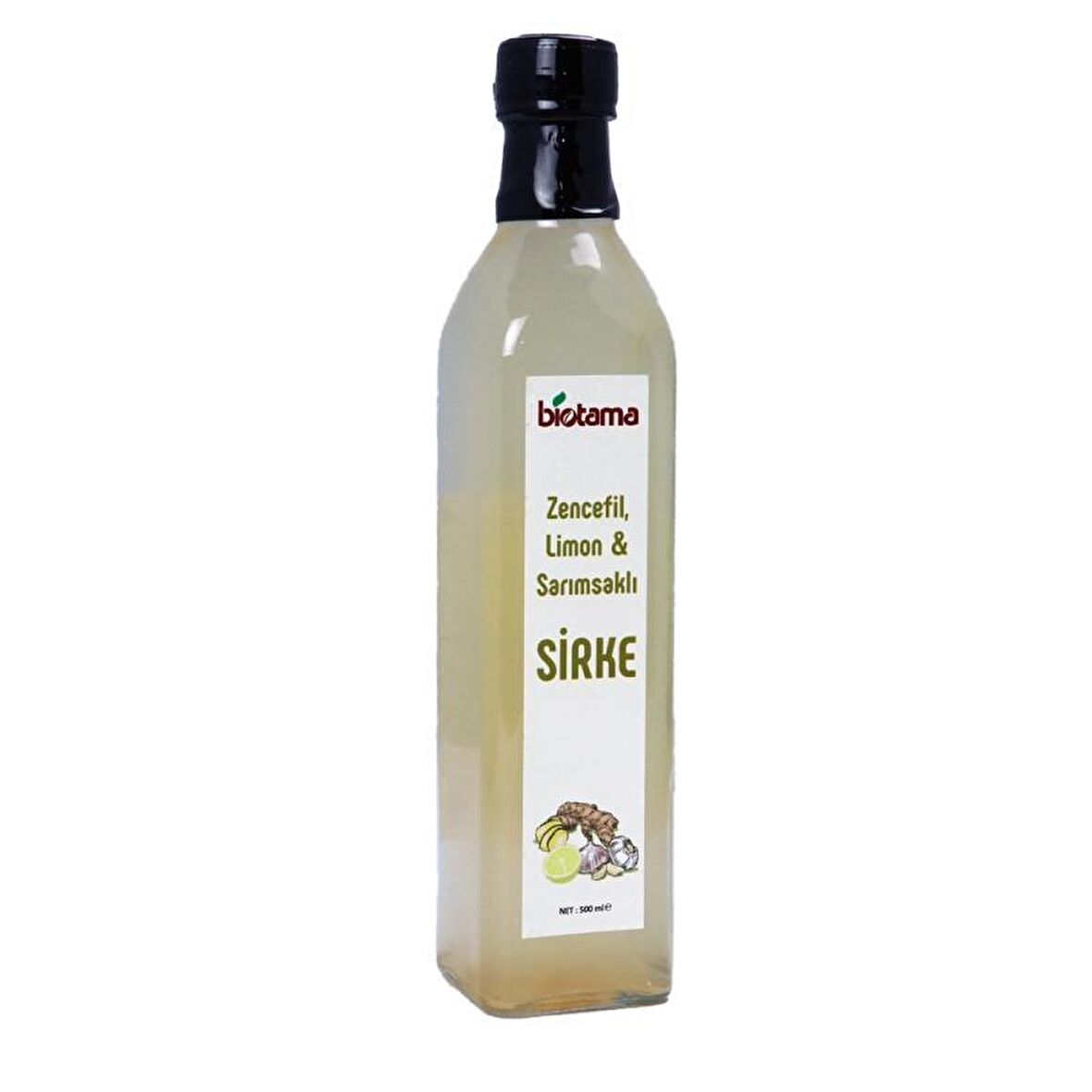 Biotama Zencefilli Limon & Sarımsak Sirkesi 500 ml