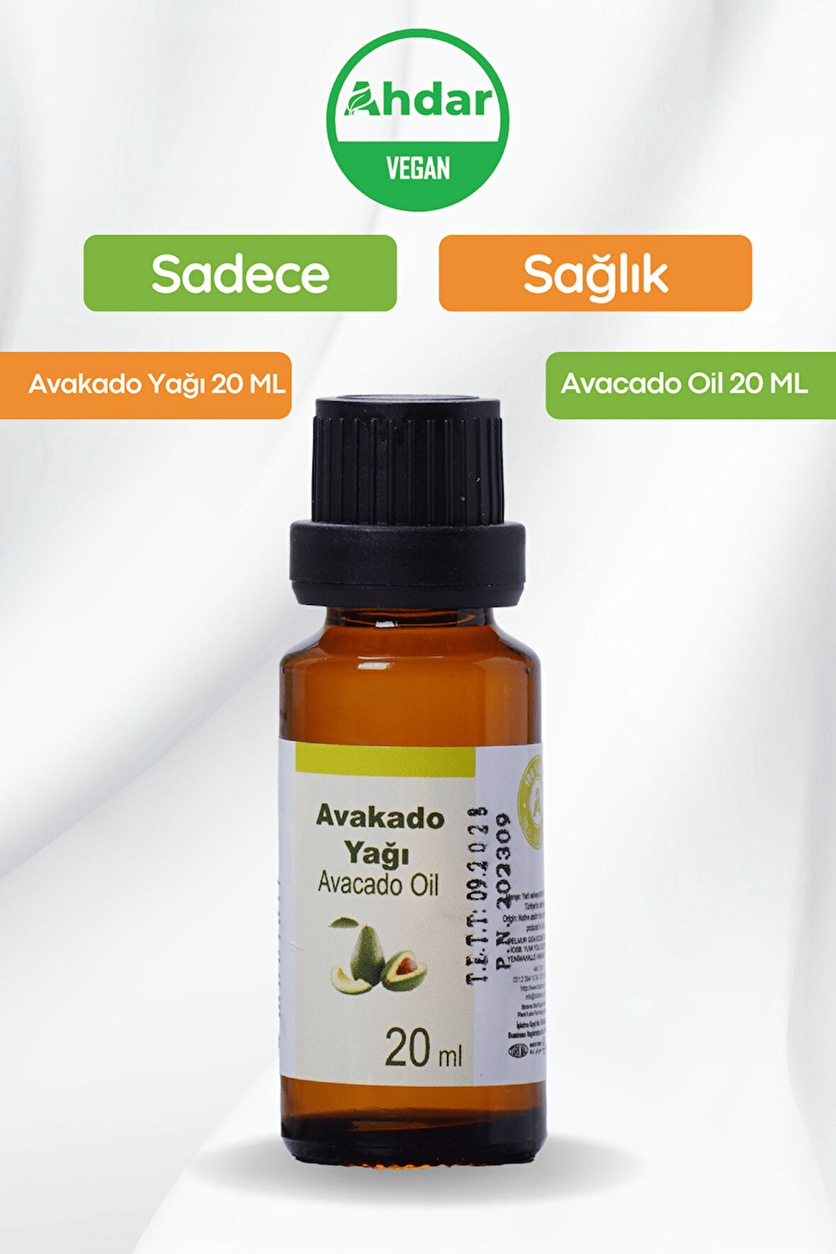 Ahdar 20 ML Avokado Yağı