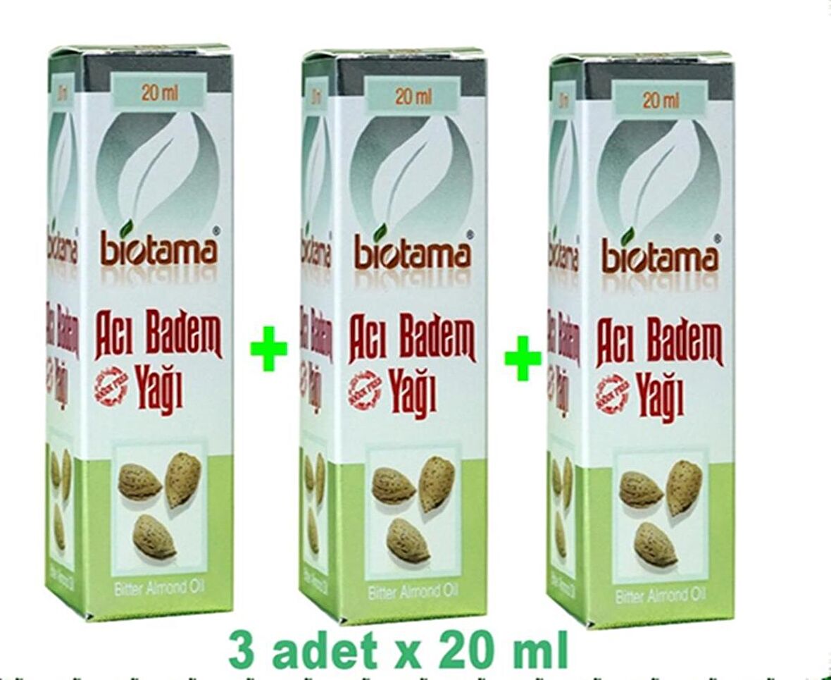 Biotama Acı Badem Yağı (doğal) - 20ml