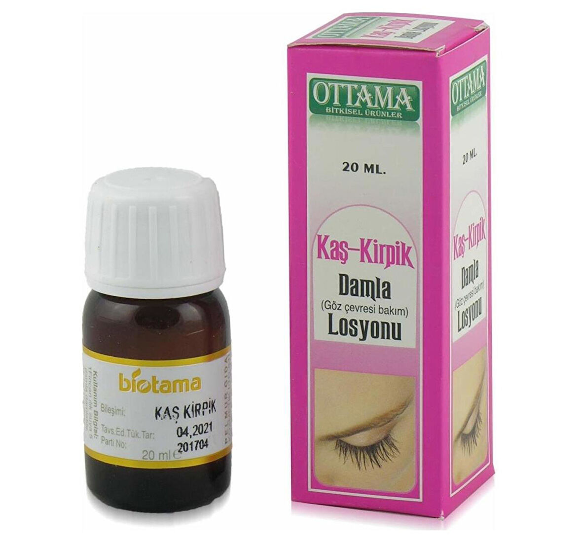 Biotama Kaş Kirpik Damla Yağı Losyonu 20 ml