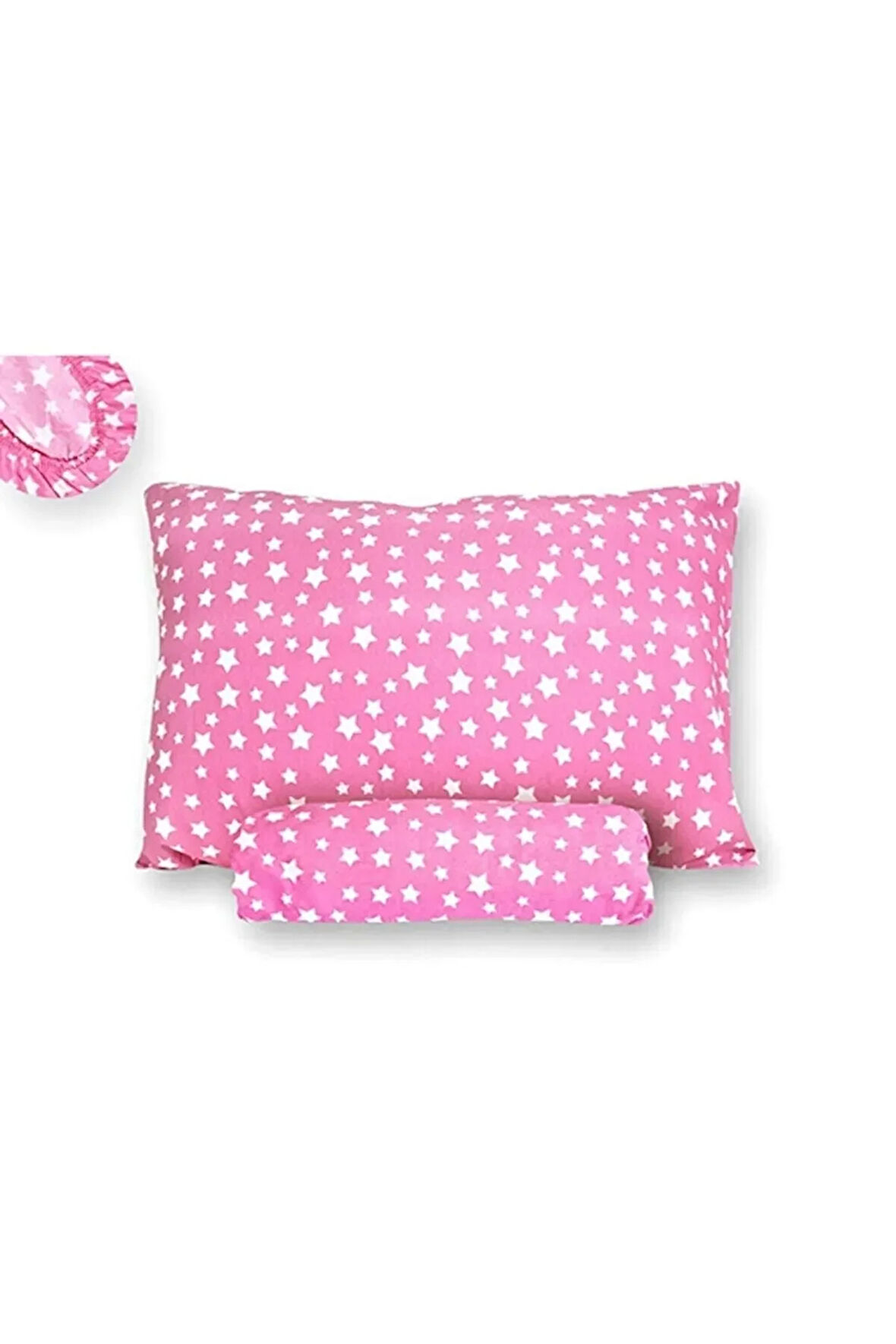 Lastikli Çarşaf Ve Yastık Kılıfı Yıldız Desenli
