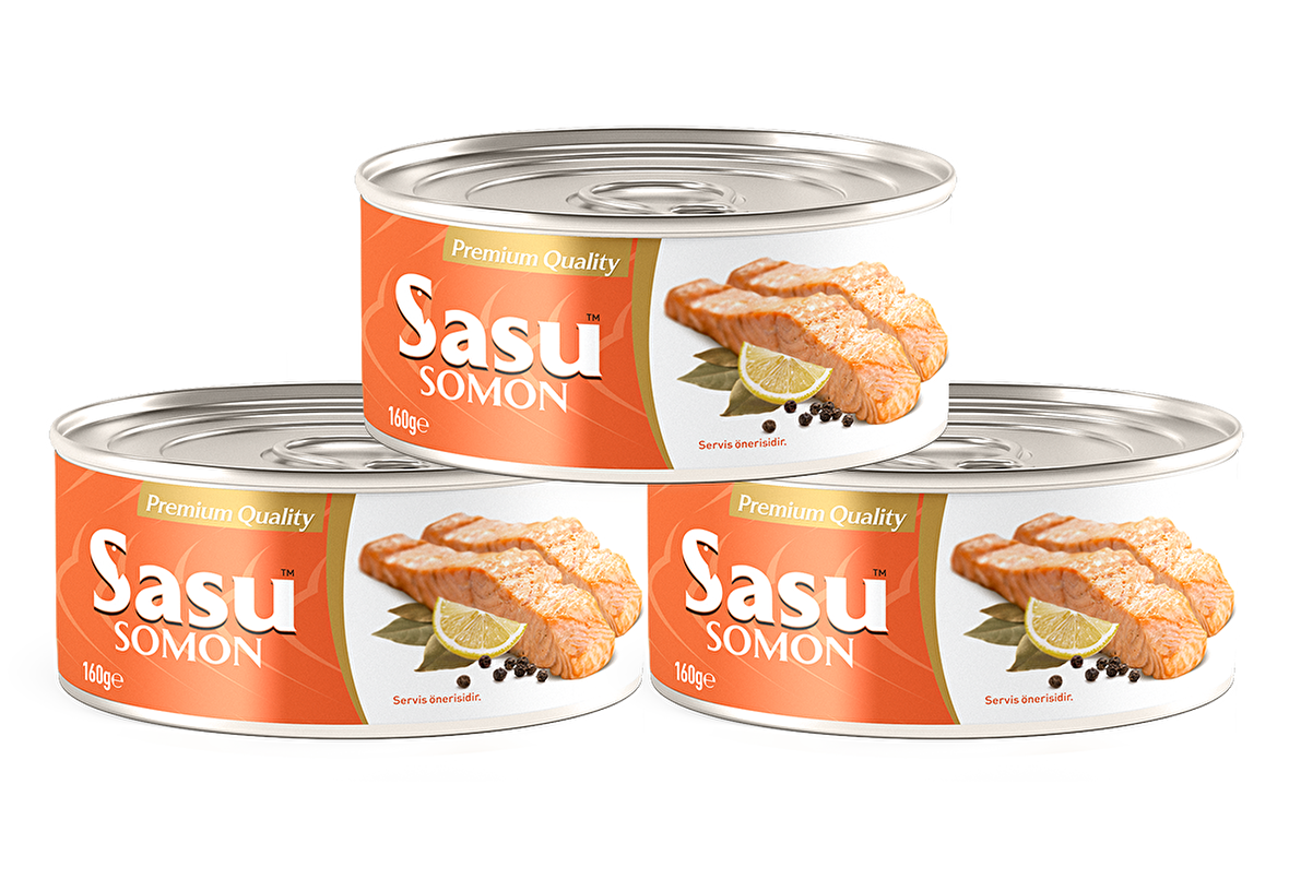 Sasu Norveç Somon Balığı 3x160G Bütün Dilim