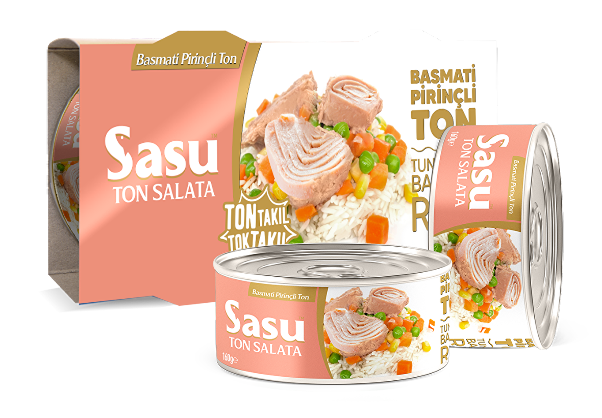 Sasu Pirinçli Ton Salata 2x160G Bütün Dilim