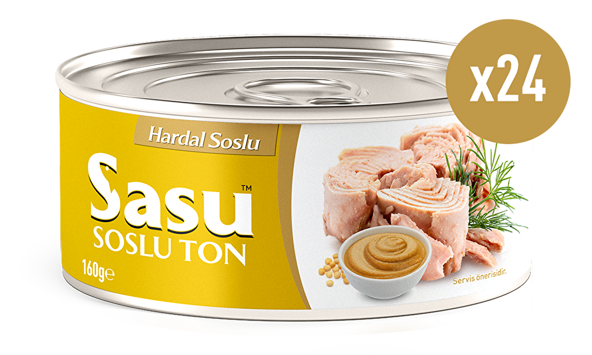 Sasu Hardal Soslu Ton Balığı 24x160G Bütün Dilim