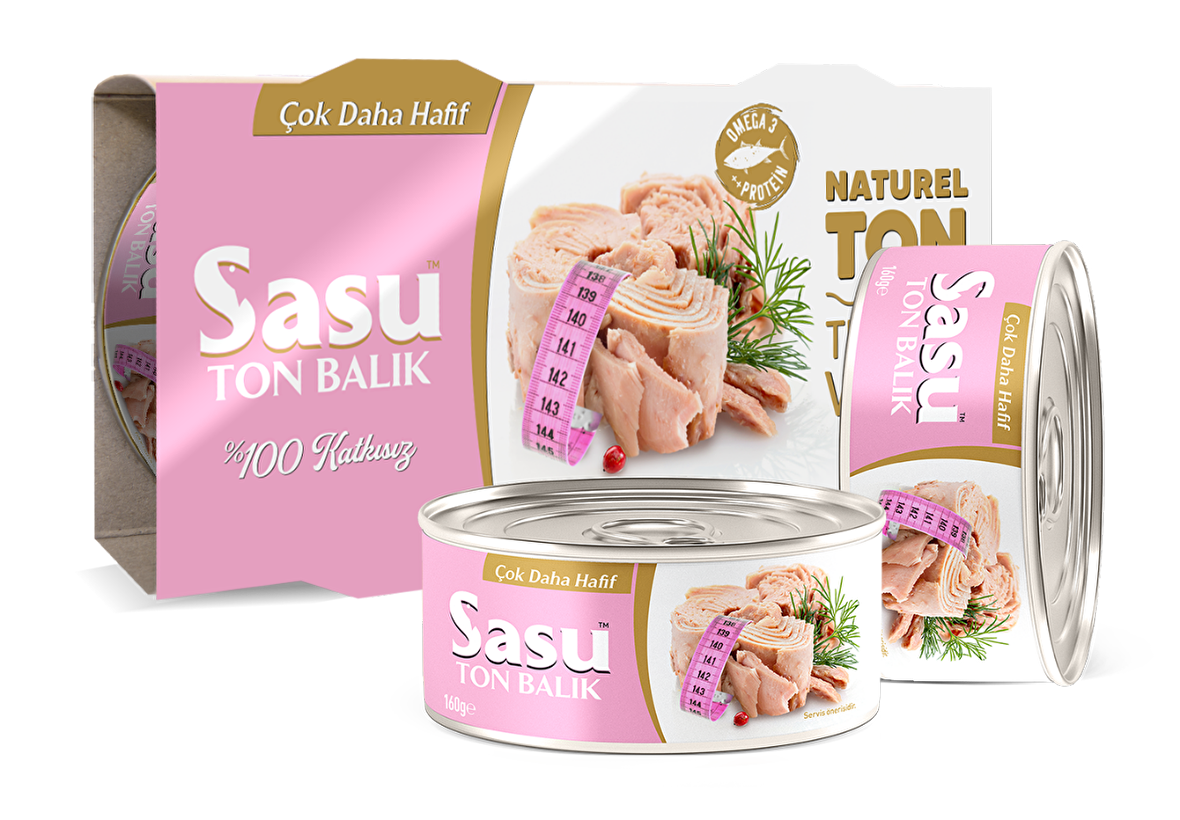 Sasu Light Suda Ton Balığı 2x160G Bütün Dilim