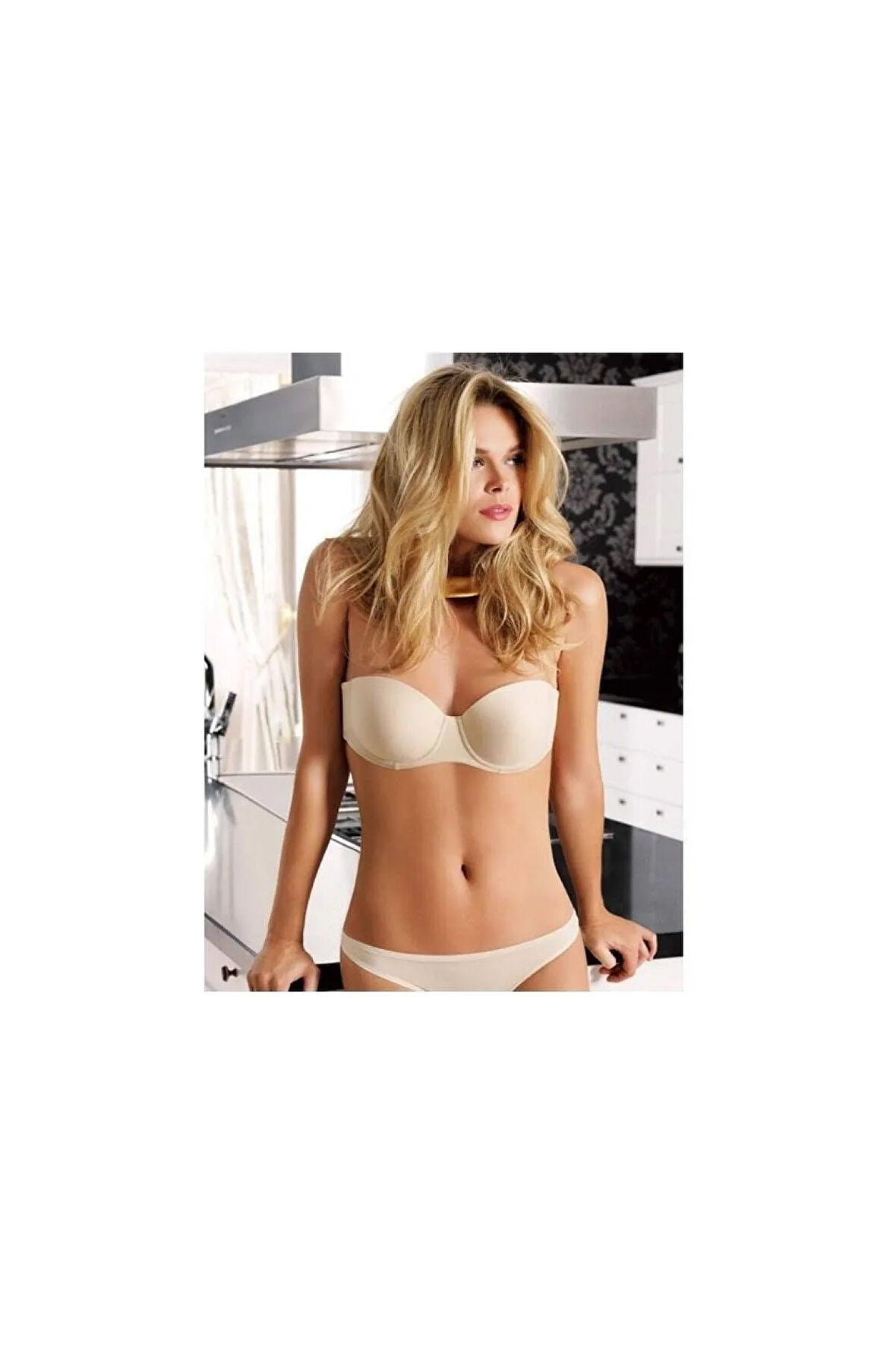 Kadın Basic Dolgulu Straplez Sütyen 2850