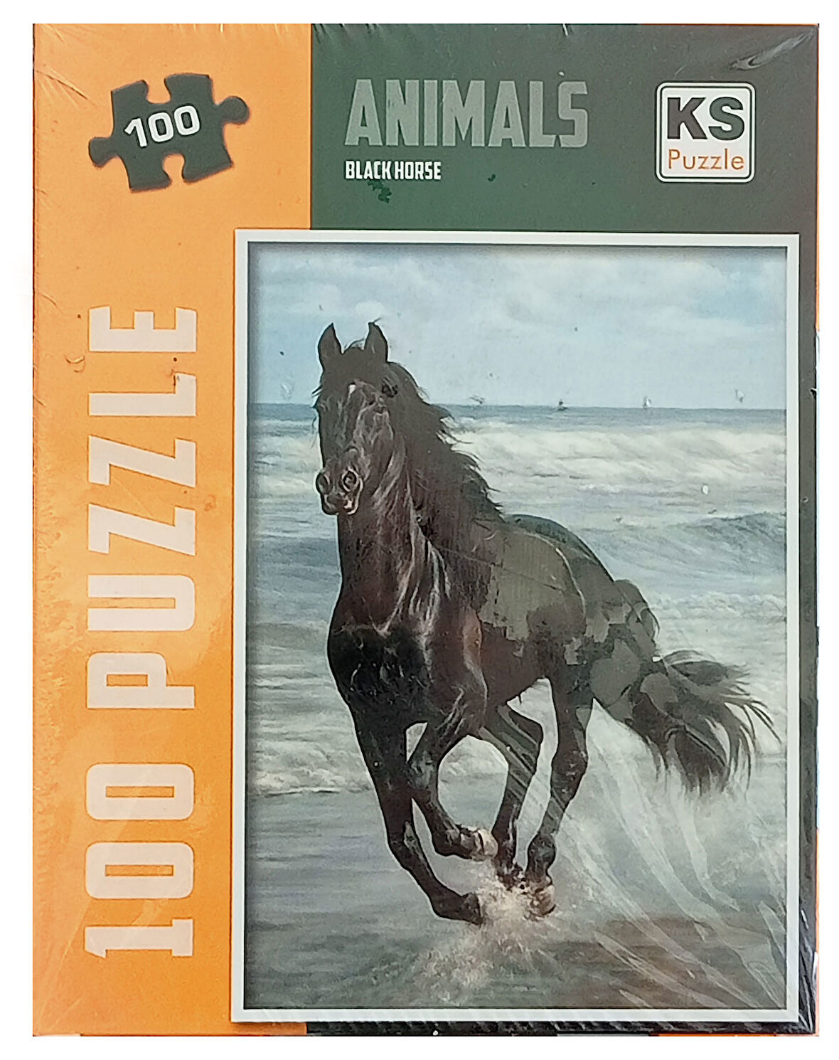 Black Horse Animal Serisi 100 Parça Puzzle